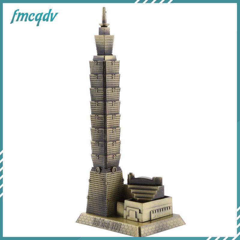 [fmcqdv] Bronze Taipei 101 Tower Building Sculpture รูปปั้นของที่ระลึกการเดินทางธุรกิจของขวัญโต๊ะเคร