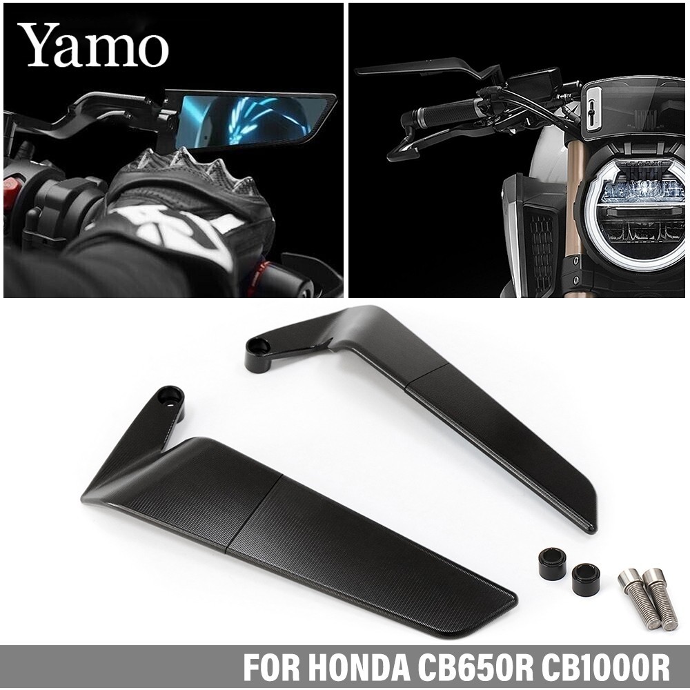 สําหรับ Honda CB150R CB125R CB250R CB300R CB650R CB1000R CB650F ดัดแปลงคงที่ปีกกระจกมองหลัง CB150R C