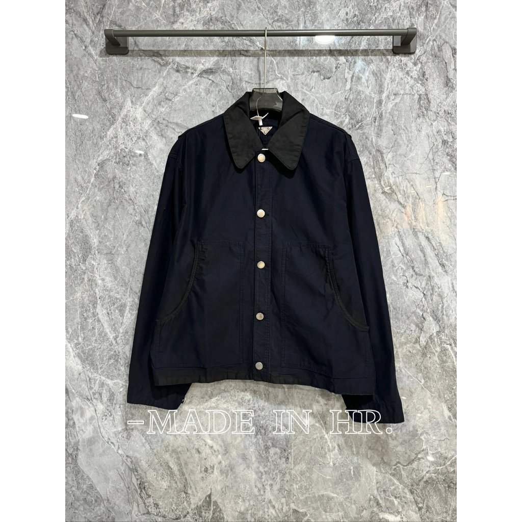 [️ Channel Daigou] 24SS Parda Prada PD Home Metal Triangle Logo Cargo Suit Jacket Kanye Li Xian สูทส