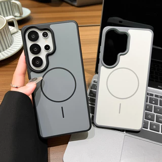 Magnetic เคสมือถือ For Samsung A56 A55 A07 A17 A06 A16 A37 A57 A26 A36 S23 S24 S25 S26 Ultra รูขนาดใหญ่ สองในหนึ่งเดียว
