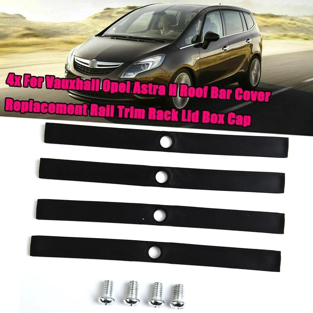 เปลี่ยนรางหลังคาฝาครอบ Trim Rack ชุด 4 สําหรับ Vauxhall สําหรับ Opel สําหรับ Astra H พร้อม Bolt สกรู
