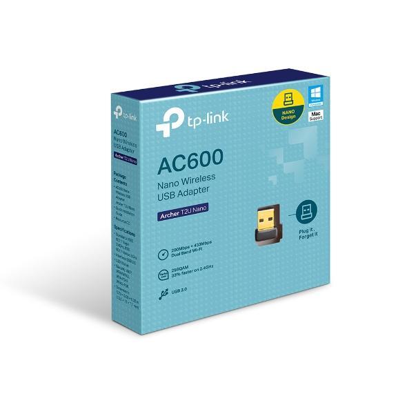 Tplink Archer T2U Nano AC600 Nano อะแดปเตอร์ USB ไร้สาย TP-link
