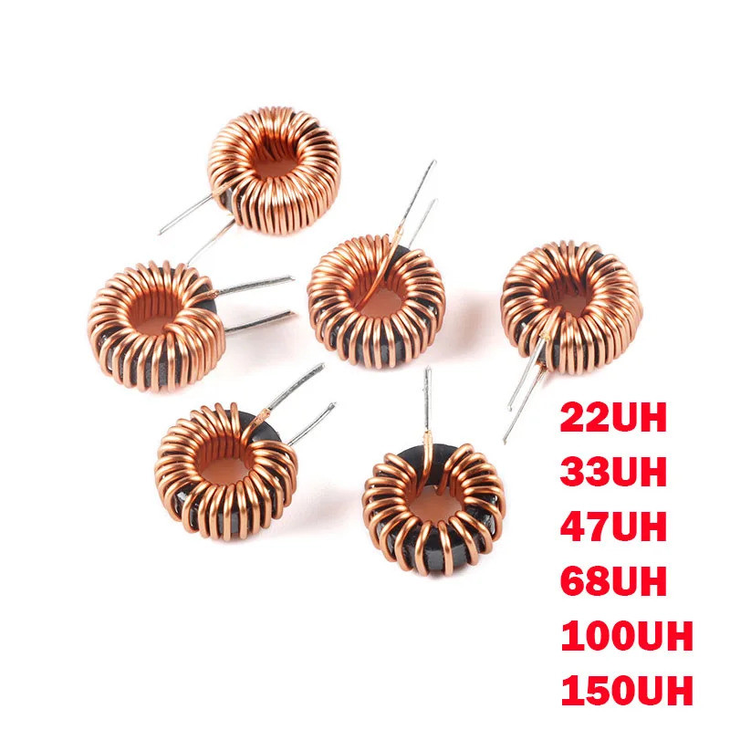 5pcs 50125 เหล็กซิลิคอนอลูมิเนียมแหวนแม่เหล็ก Inductor 22UH 33UH 47UH 68UH 100UH 150UH High Current 