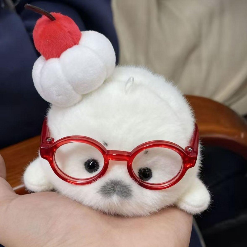 น่ารักตุ๊กตาซีลของเล่นพวงกุญแจนุ่มยัดไส้สัตว์ทะเลตุ๊กตาของขวัญวันเกิดที่ทําด้วยมือ