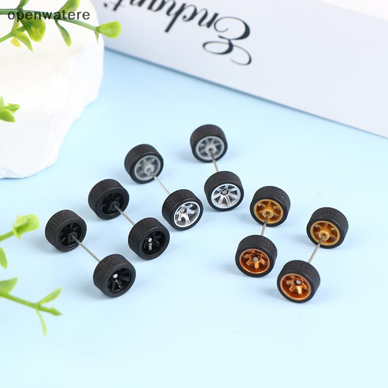 Openwatere 1:64 ล้อยางสําหรับล้อร้อนรุ่นรถดัดแปลงชิ้นส่วนแข่งรถ3สีVVV