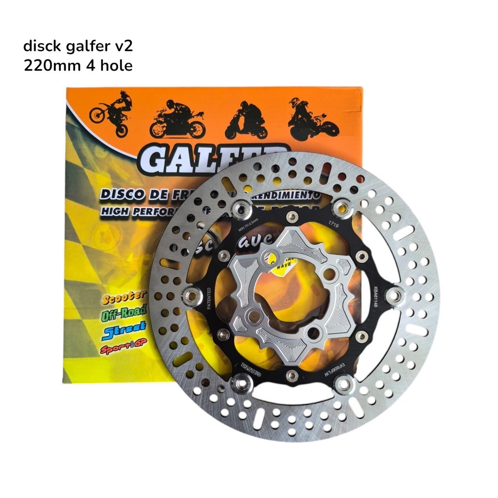 Galfer V2 Disc Galfer V2 Disc Round Motif 4 Holes Vario Mio Scoopy Genio