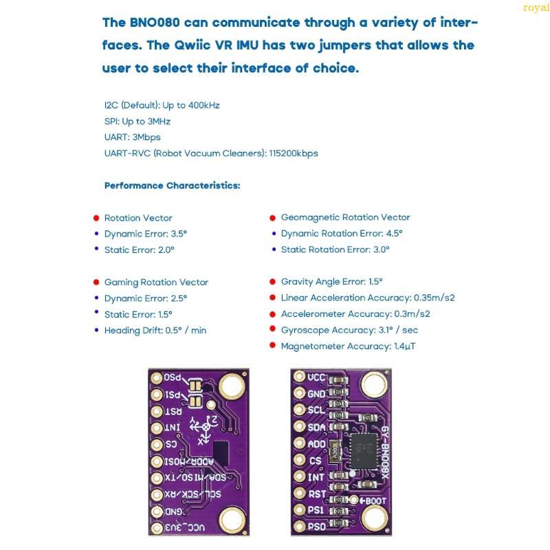 (ส่วนลดสูง)oyalking.th 9 Axis AR VR IMU Nine Axis AHRS Sensor Module สําหรับหุ่นยนต์ AR VR และอุปกรณ