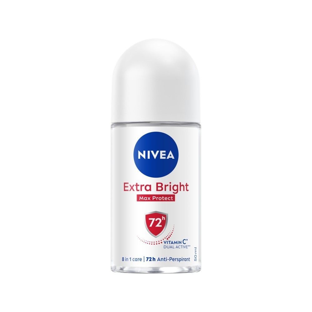 นีเวียเอ็กตร้าไบรท์แม็กโพรเทคโรลออน50มล NIVEA EXTRA BRIGH MAX PROTECT ROLL ON50