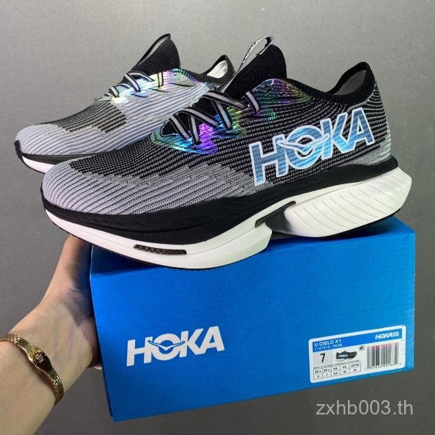 HOKA ONE ONE Cielo X1 รองเท้ากีฬาสําหรับผู้ชายและผู้หญิง HOKA Cielo X1 รองเท้าวิ่ง 1147910-RUN GVPZ 