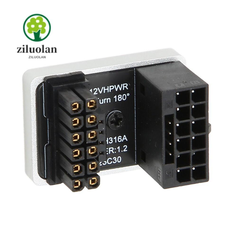 ZILUOLAN GPU Power Adapter, 12 + 4 Pin PH316 TypeA GPU PCIe Connector, Plug and Play ทนทาน 180 องศาม