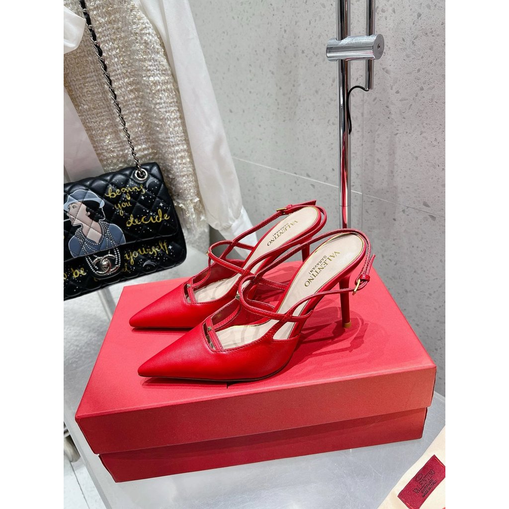 2025.1.7-9cm Heel Valentino Valentino รองเท้า/รองเท้าส้นสูง