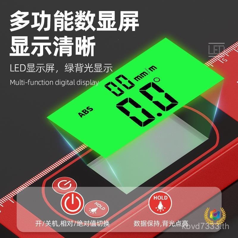 Spirit Level Factory Magnetic Spirit ไม้บรรทัดไม้บรรทัดข้ามระดับอิเล็กทรอนิกส์ Multi-Function Digita