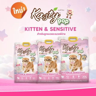 [6 L.] Kasty ทรายแมว ทรายเต้าหู้แคสตี้ ทรายเต้าหู้ธรรมชาติ จับตัวเป็นก้อนเร็ว