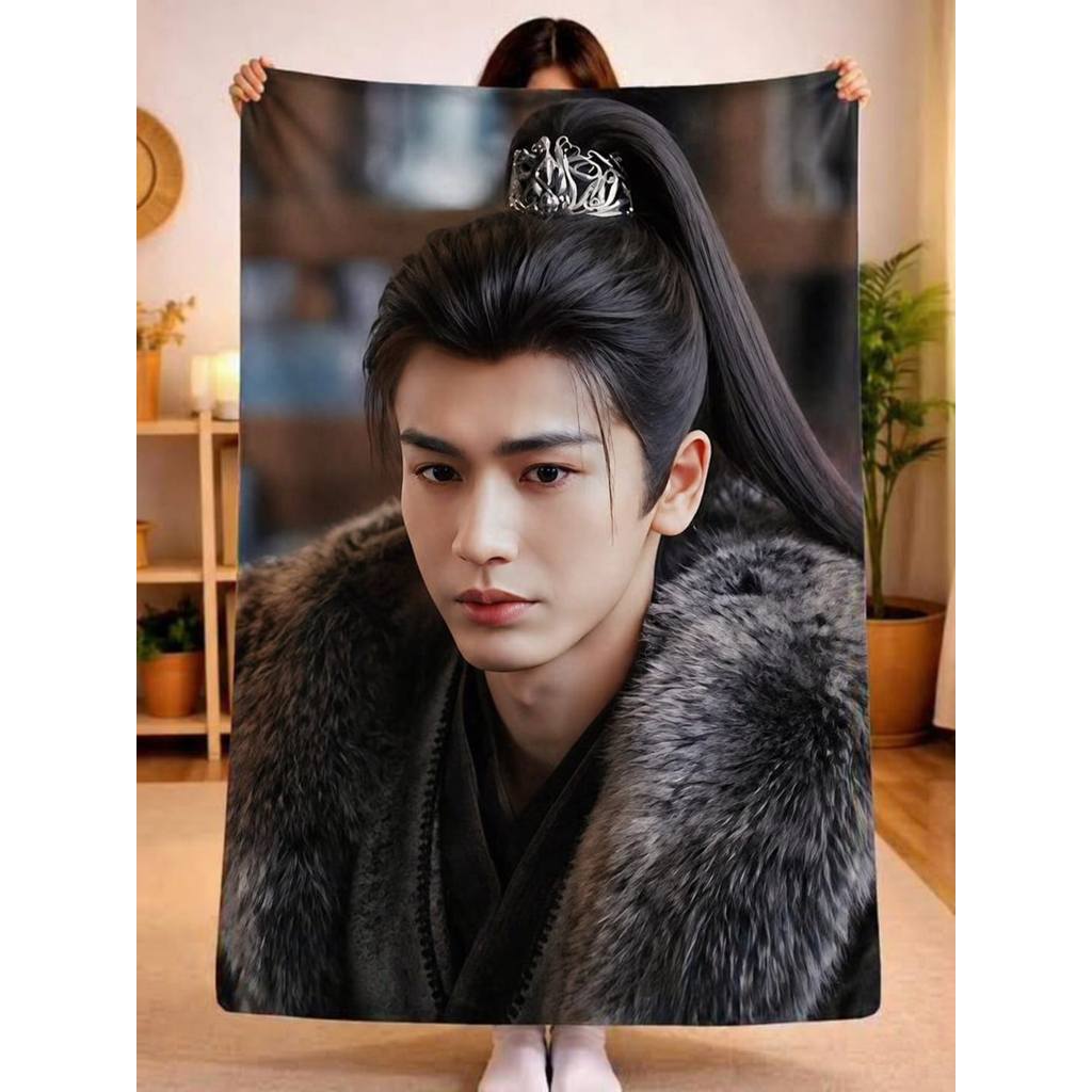 ผ้าห่มขนสัตว์แบบกําหนดเอง Racuunimport.id ขนาด 150 x 200 ซม. cdrama kdrama