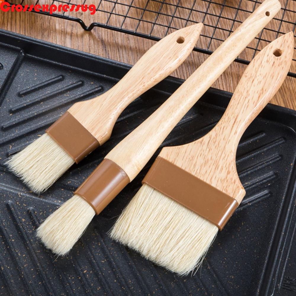 VORTEX Pastry Brush BBQ หมูป่าขนแปรงด้ามไม้ย่างบาร์บีคิวซอส Baster