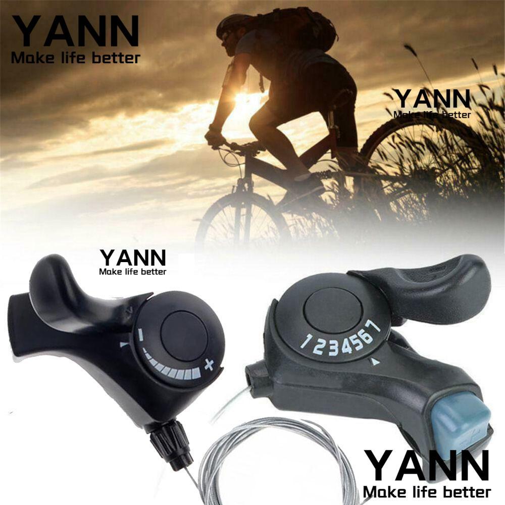 YAN 3/7/21 Speed Handlebar Twist Grip ขี่จักรยานเปลี่ยนความเร็วกีฬากลางแจ้งเกียร์ Shifter