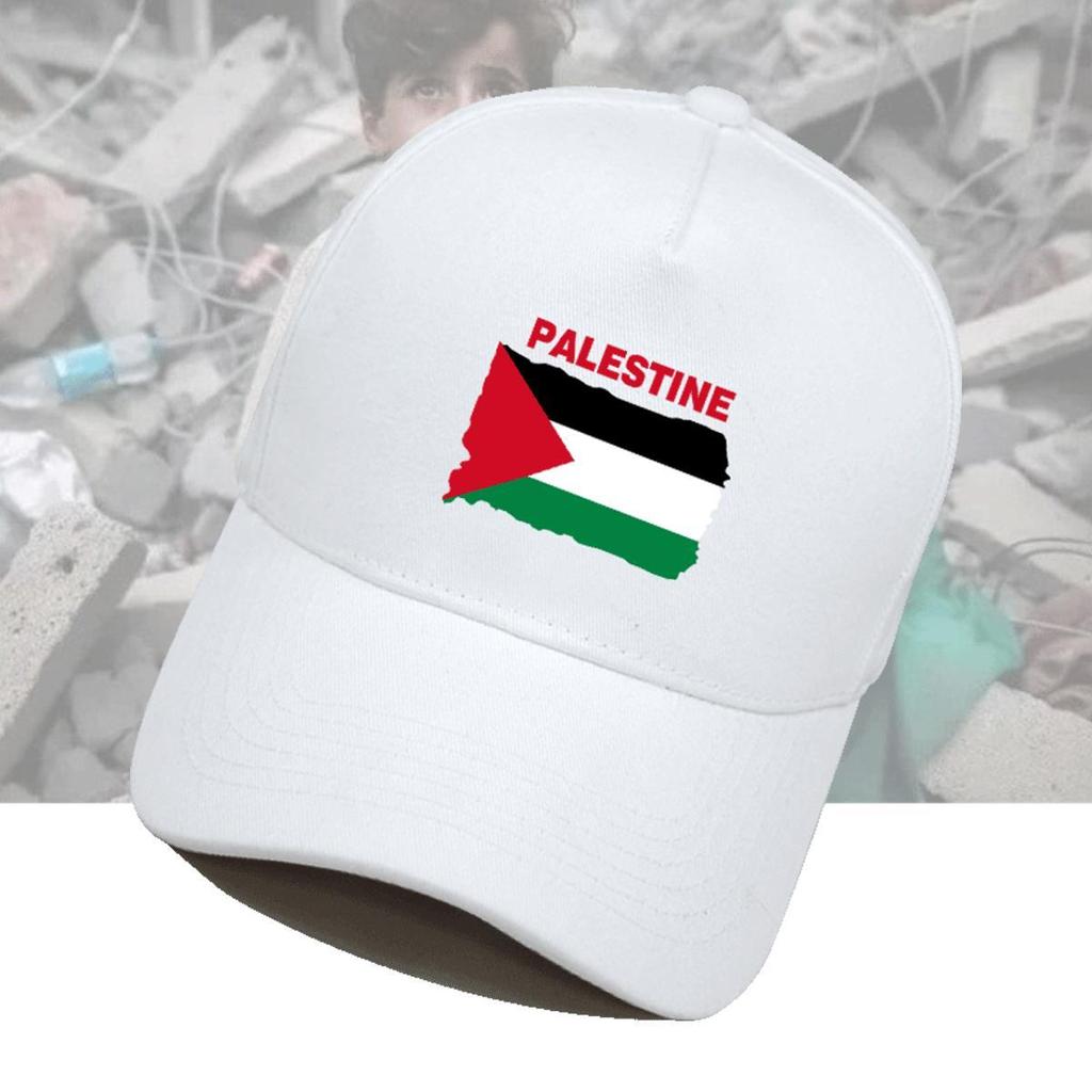 [มีสินค้า] หมวกเบสบอลกันแดดแบบยูนิเซ็กส์ ลาย Free Palestine Anti-War ปรับแต่งได้ตามต้องการ