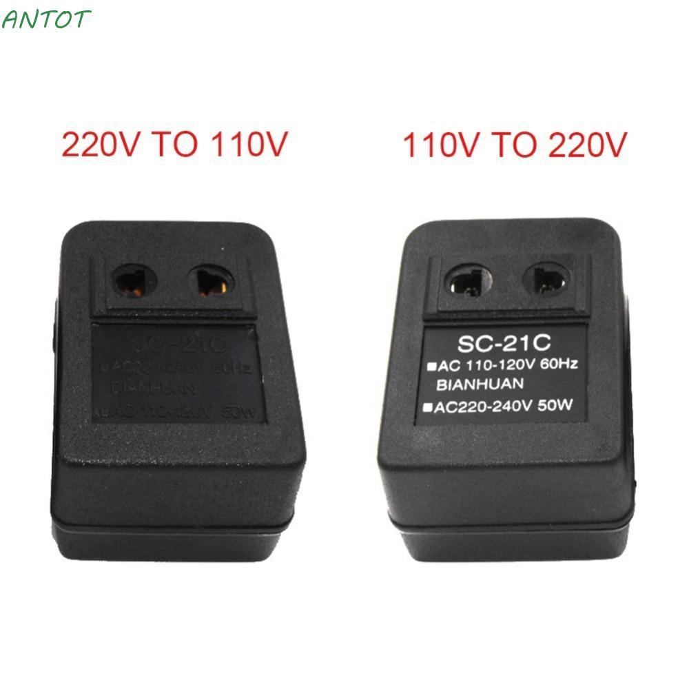 ANTOT 20W อะแดปเตอร์ AC110V ถึง 220V อุปกรณ์ไฟฟ้า AC220V ถึง 110V Travel Transformer