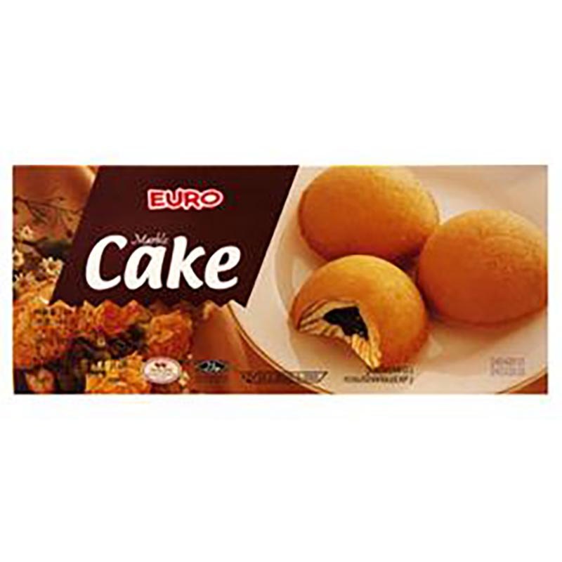 ยูโร่มาร์เบิ้ลเค้กช็อกโกแลต 144กรัม Euro Marble Cake Chocolate 144g. [หมายเลขบาร์โค้ด 8850426000113 