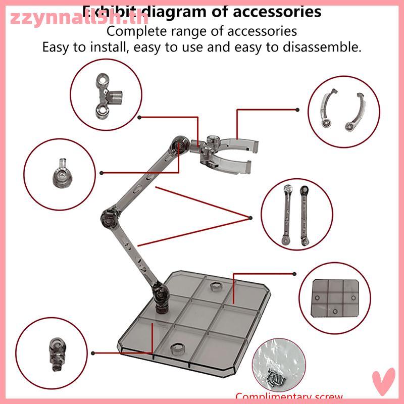 Zzynnall5h 1Set Action Figure Base ขาตั้งจอแสดงผลที่เหมาะสม Braet สําหรับ HG 1/144 Cinema Game.