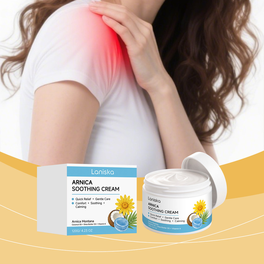 [Chuuyi:main]Natural Arnica Soothing Cream 120g - บรรเทาอาการร่วม , ครีมบํารุงผิวให้ความชุ่มชื้นด้วย