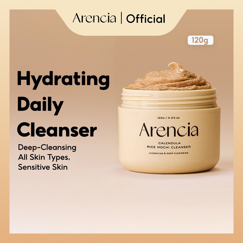 [Arencia] Calendula Rice Mochi Cleanser 120g | ให้ความชุ่มชื้น ผ่อนคลาย