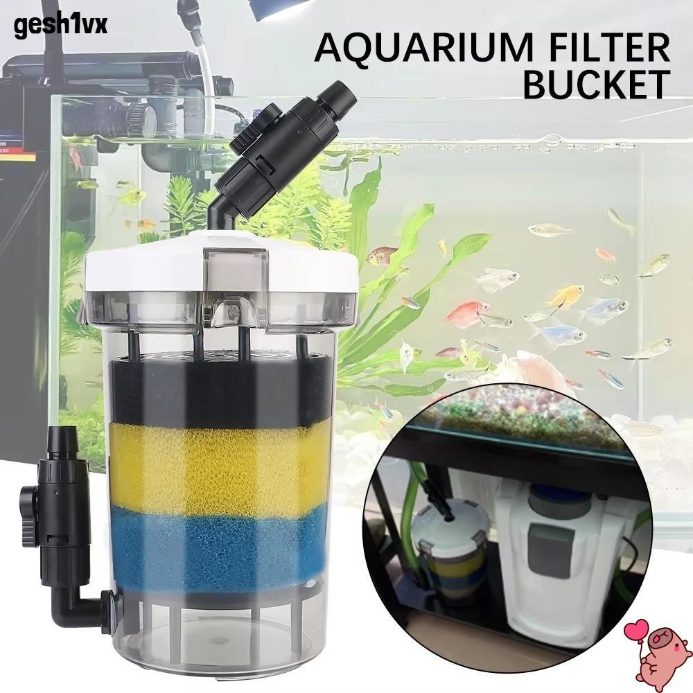 LOLLIPOP Mini Fish Tank Filter,ติดตั้งง่าย Mini Size Aquarium Pre-filter,คุณภาพสูงพร้อมผ้าฝ้ายกรองไม่มีปั๊มกรองBarrel Fish Tank Maintenance
