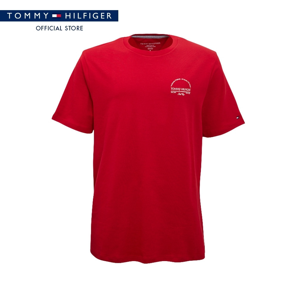 Tommy Hilfiger เสื้อยืด ผู้ชาย รุ่น XM0XM07484 XLD - สีแดง