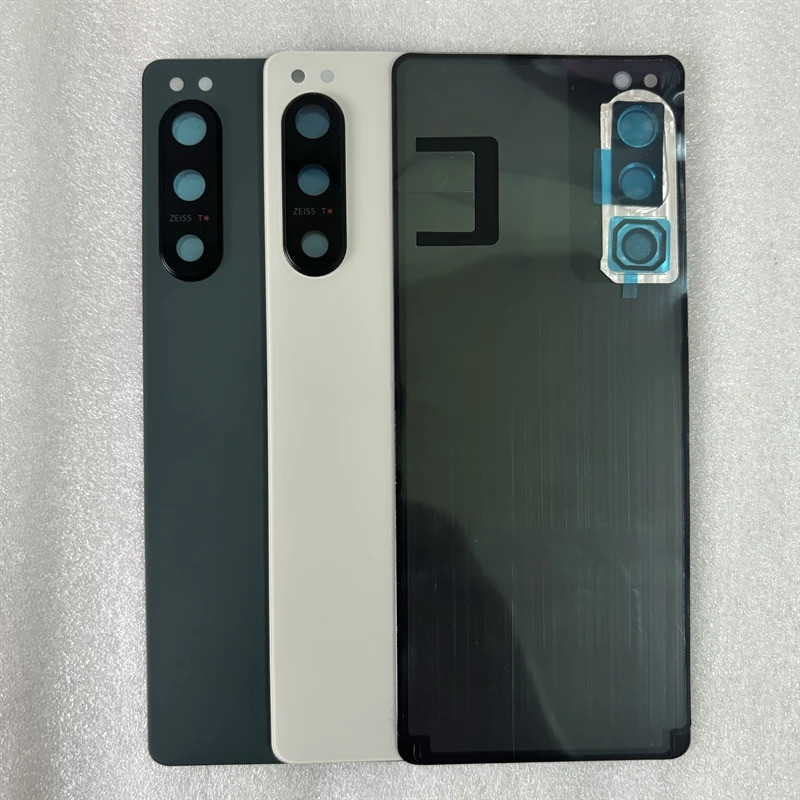 สําหรับ Sony Xperia 5 IV แบตเตอรี่ Xperia 5iv แบตเตอรี่ฝาหลังประตูด้านหลังกรณี + ซ่อมเลนส์กล้องเปลี่
