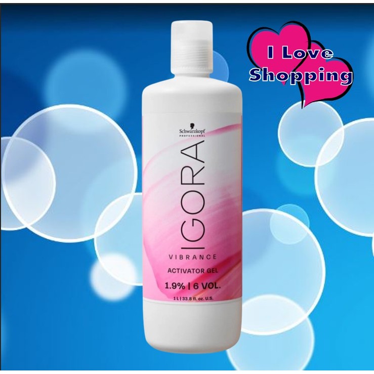 Schwarzkopf Igora Vibrance Activator Gel 1.9% 6 Vol 1000 ml ช่วยปกป้องเส้นผมระหว่างกระบวนการทำสีผมแบ