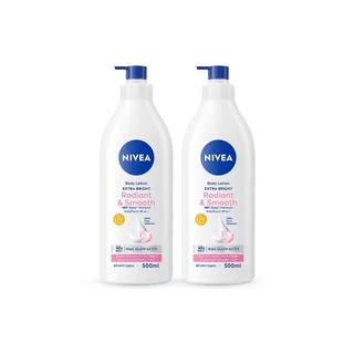 Nivea นีเวีย บอดี้ โลชั่น เอ็กซ์ตร้า ไบรท์ เรเดียนท์ แอนด์ สมูท 500 มล.แพ็คคู่