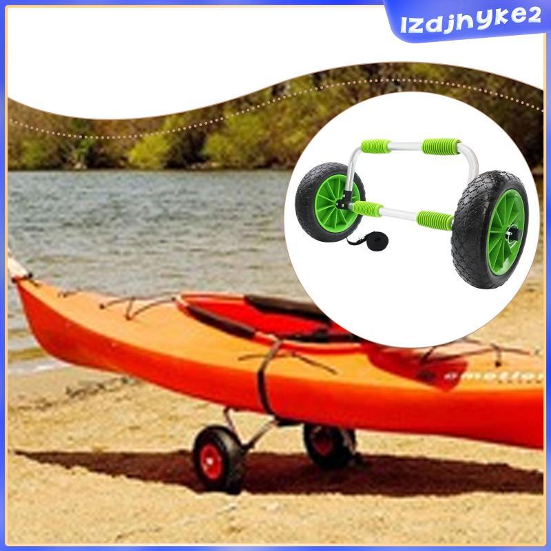 [lzdjhyke2] Kayak Cart Canoe Cart Sturdy Heavy Duty Durability ใช้งานได้จริง Kayak Trailer Carrier ส