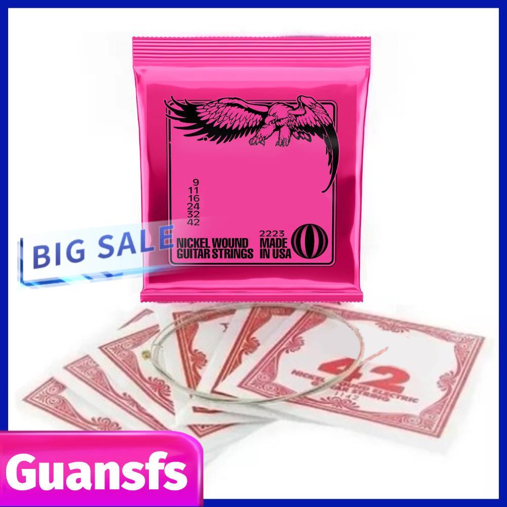 Guansfs WALFRONT 024 032 042 กีต้าร์ไฟฟ้า 6 สายชุด 009 011 016 สังกะสีเคลือบสำหรับระบบ Tremolo Smoot