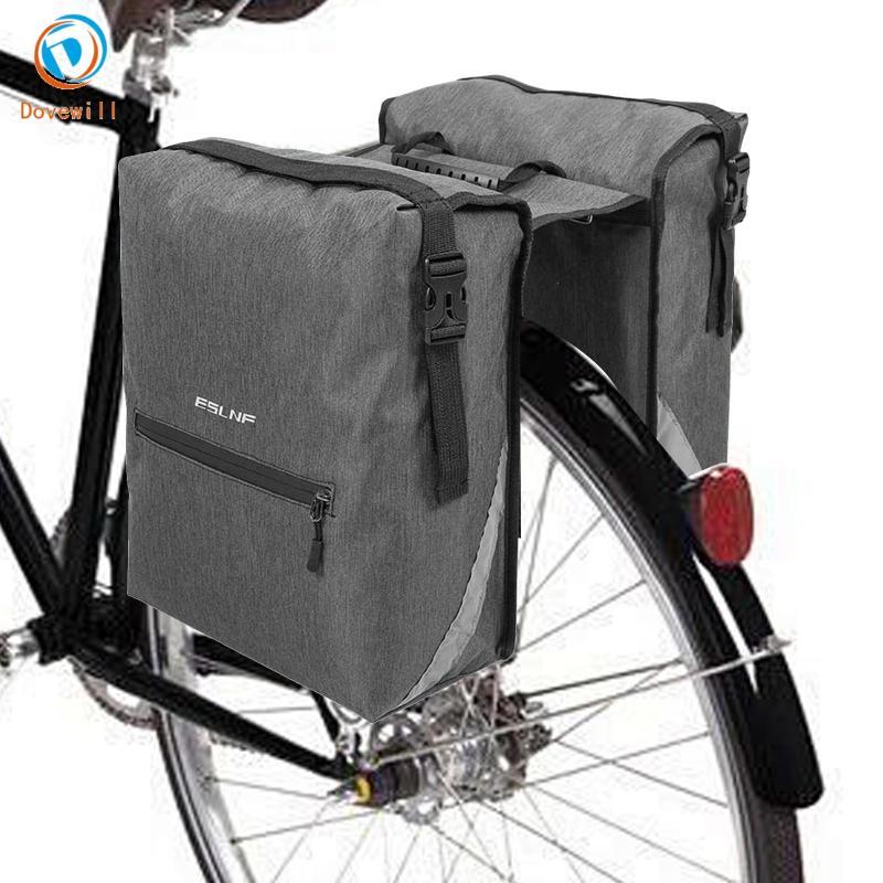 Dovewill จักรยาน Double Panniers จักรยานด้านหลัง Rack กระเป๋ากันน้ําความจุขนาดใหญ่กระเป๋า Cargo กระเ