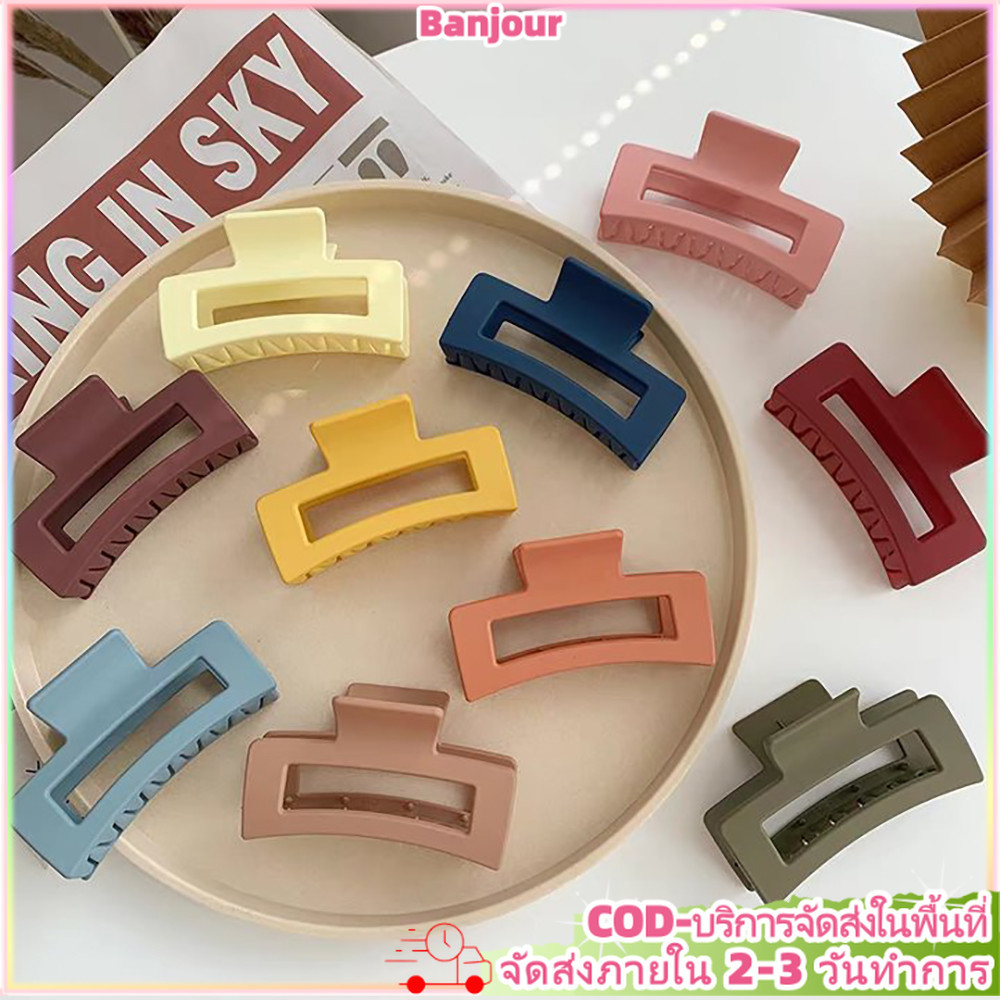 แฟชั่นเงาสีกาแฟ Square Hairpin Retro ผู้หญิงด้านหลังหัวคงที่คลิป Hairwear