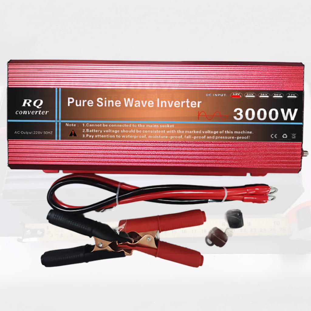 ไฟบ้านในรถ 5000W แปลง 12 ถึง 24V เป็น 220V ปลอดภัย