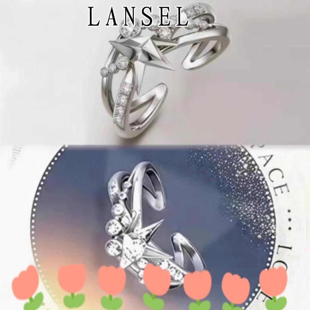 LANSEL1 แหวน.Cosplay แบบ DeepSpace และ Rafayel ทำจากทองแดง สไตล์เกม Sylus Zayne สำหรับคอสเพลย์และของ