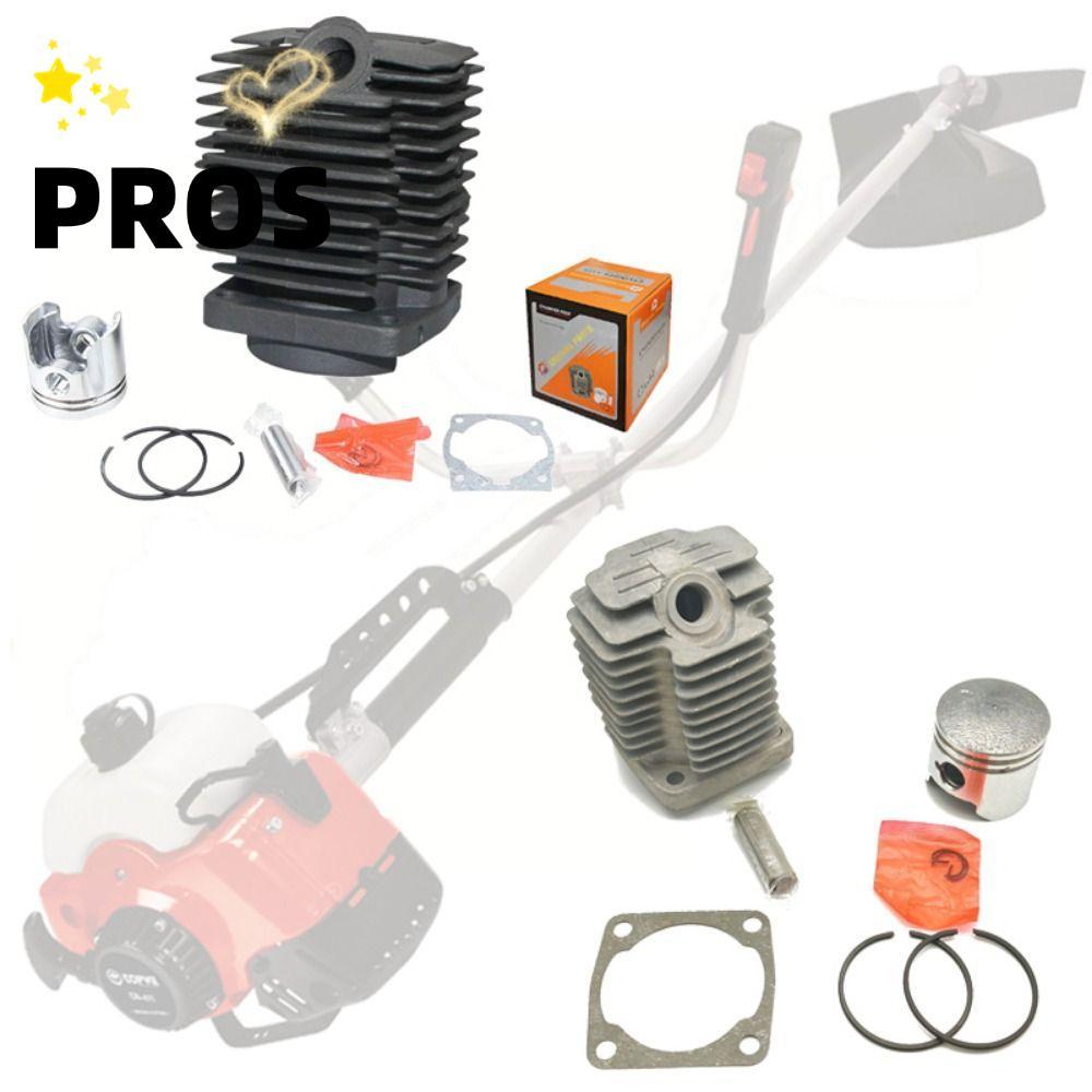 PROS 411 กระบอกเครื่องตัดหญ้า, พร้อมอุปกรณ์เสริม ลูกสูบเครื่องตัดหญ้าประกอบกระบอก, ทนทานสีดําสีขาวกร