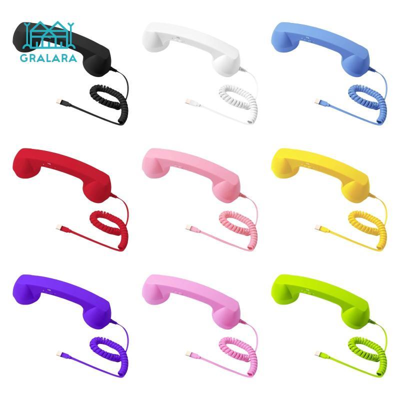 [Gralara] โทรศัพท์คลาสสิก Handset ปลั๊กแบบมีสาย ABS ในลําโพงไมโครโฟนลดเสียงรบกวน