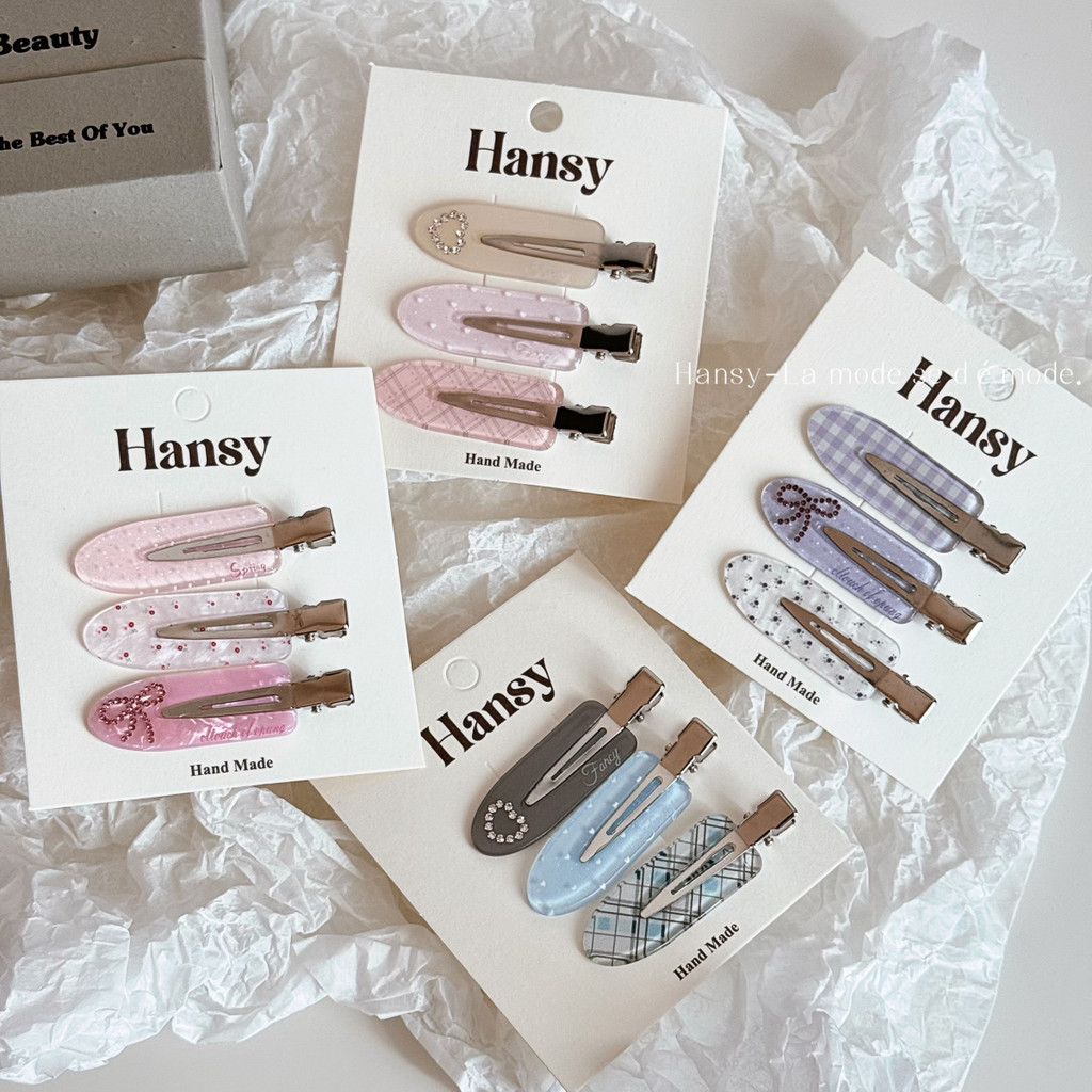 Sweet Love Rhinestones Hairpin Bangs กิ๊บติดผมชุด