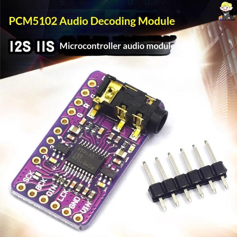[CLA] PCM5102A อินเทอร์เฟซ I2S DAC ถอดรหัส GY-PCM5102 I2S Player โมดูลสําหรับ Raspberry Pi PAHAT For