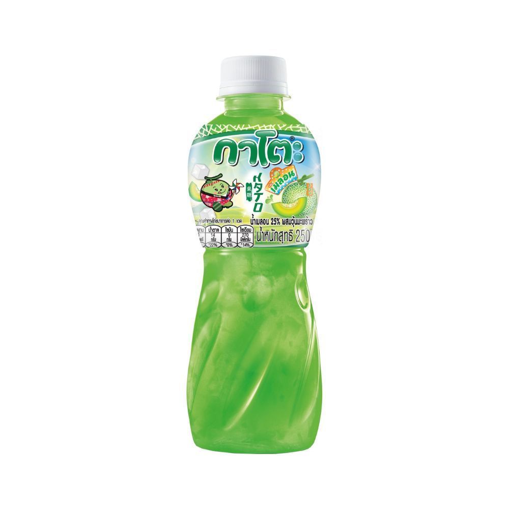 [สินค้าส่งด่วน] กาโตะ น้ำเมล่อน25%+วุ้นมะพร้าว 250 มล. KATO MELON JUICE25%+NATA DE COCO 250 ML
