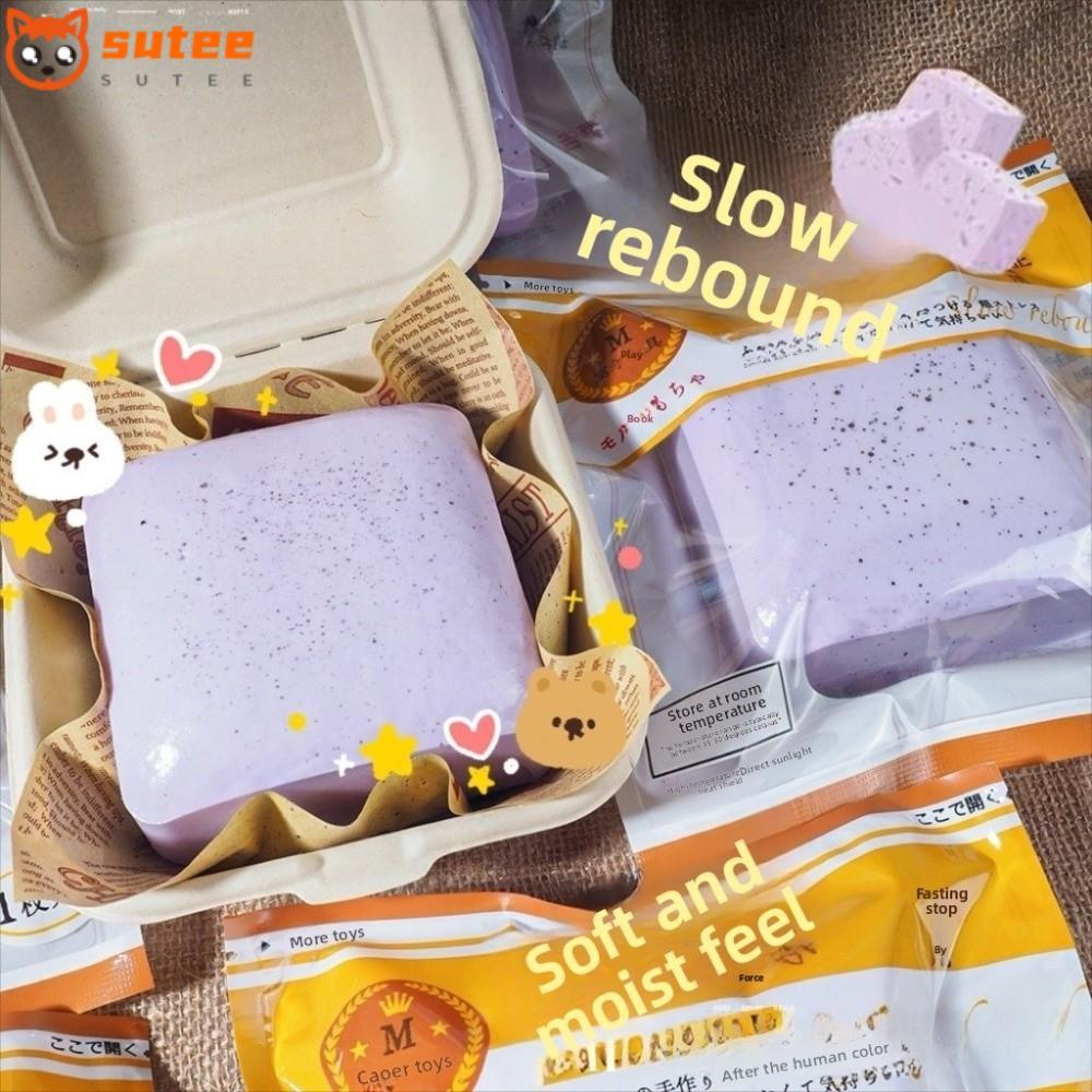 SOTEE Sticky Toast Squishy, Squishy Calming Squishes ของเล่นอยู่ไม่สุข Squishy Slow Rising Squishy, 