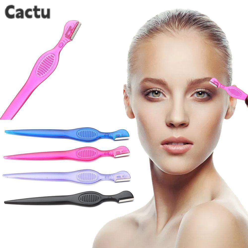 CACTU Eyebrow Razor with Shell เครื่องมือแต่งหน้า Beauty Safety Eyebrow Shaper