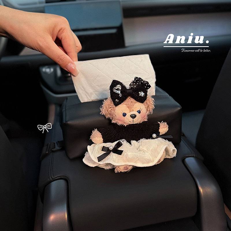 New Shelliemay Car Tissue Box Armrest Tissue Bag Car Organizer Paper Extraction Box U7pj