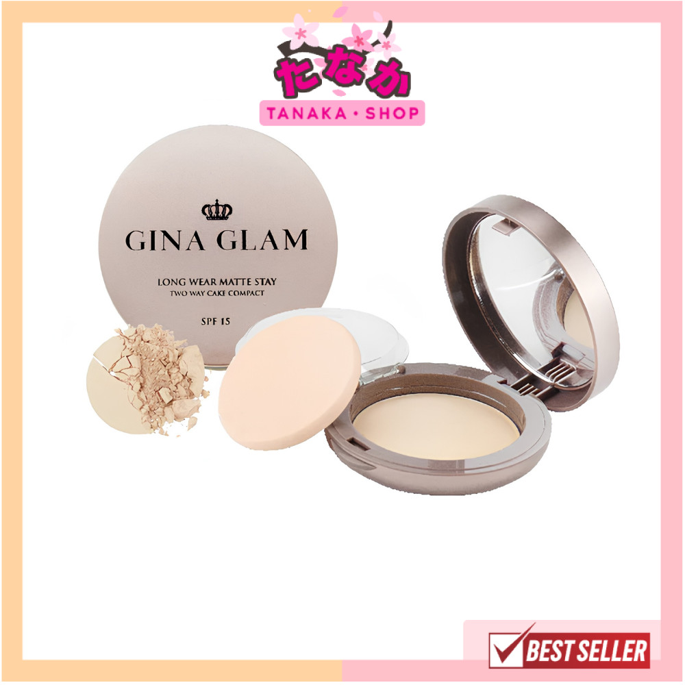 G40 Gina Glam Long Wear Matte Stay Two Way Cake Compact Powder จีน่า เกลม แป้งคุมมันผสมรองพื้น