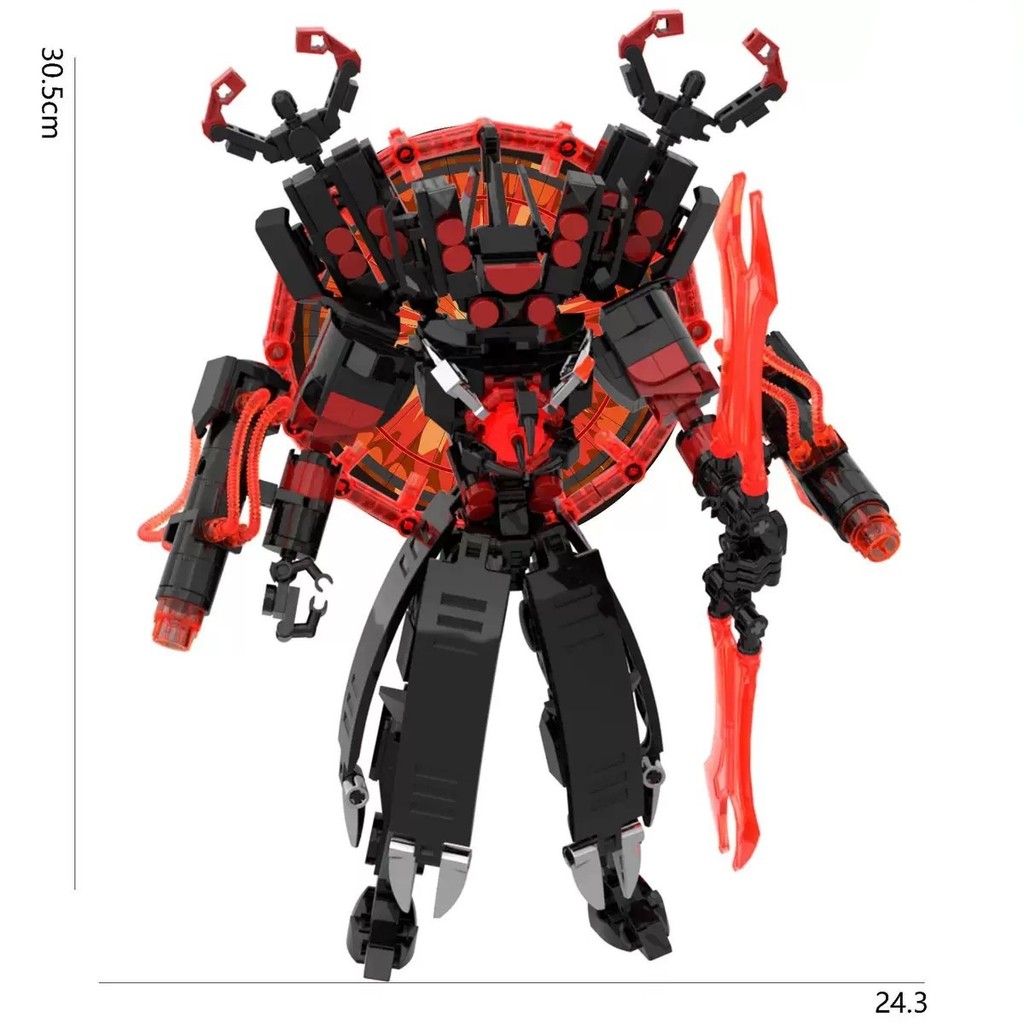 รุ่นอัพเกรดของ Toilet Man vs Titan Clock Man Giant Double Sword Titan Sound Man
