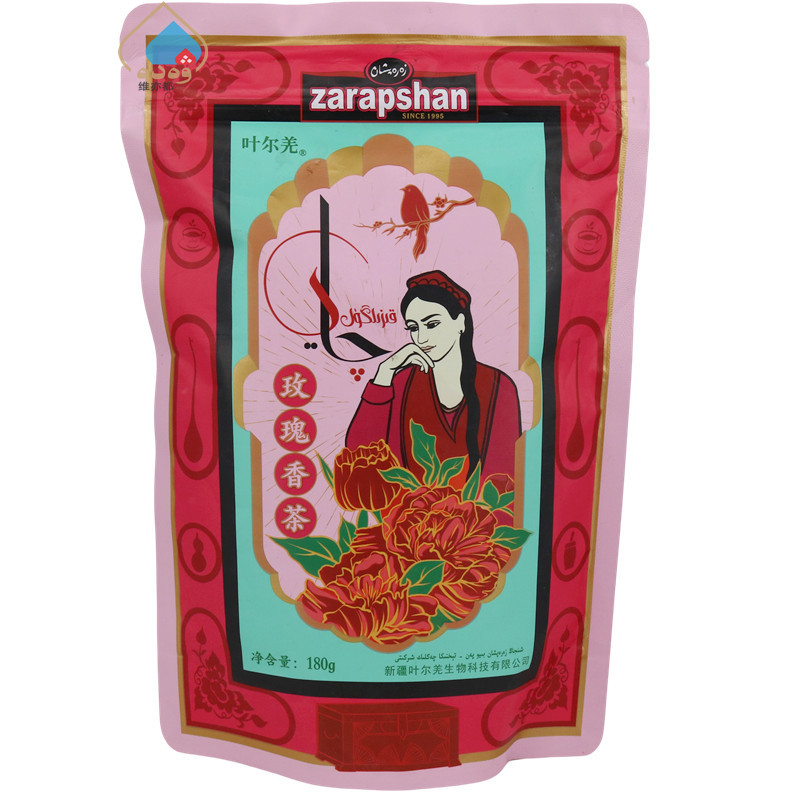 Yeerqiang Rose Fragrance Tea 180g Bag Double-Petaled Red Rose Black Tea Rose Fragrance Xinjiang Seas