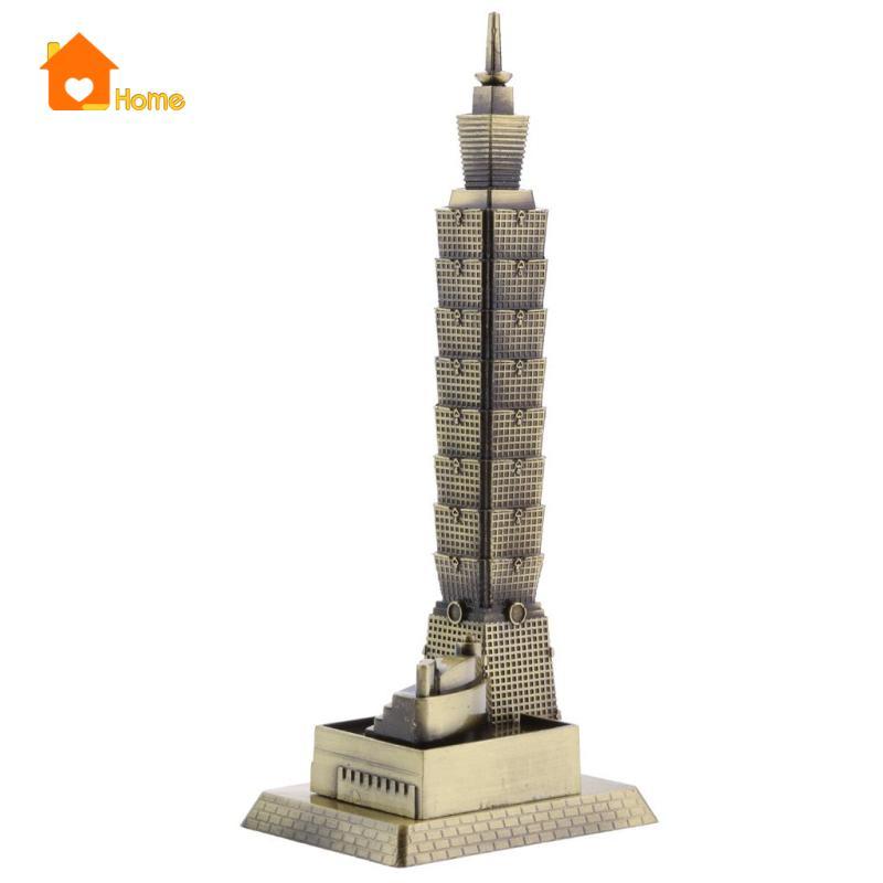 [นานาaa] Bronze Taipei 101 Tower Building Sculpture รูปปั้นของที่ระลึกการเดินทางธุรกิจของขวัญเครื่อง