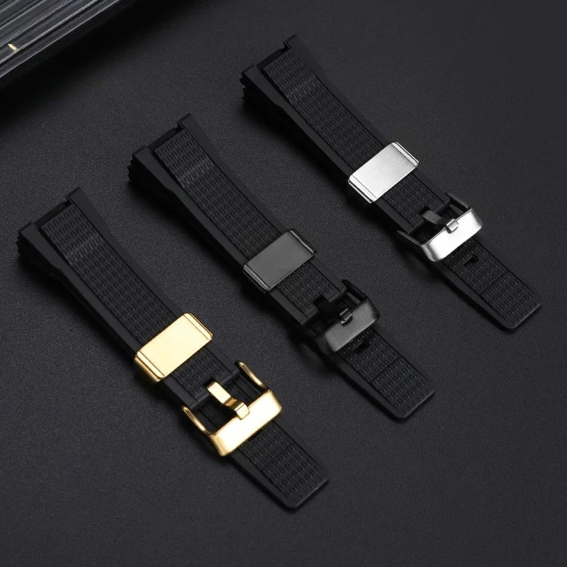 for Casio G-Shock Golden Armored Divine Dragon MTG-B3000 BD MTG-B3000B Men's Resin Watch Band Rubber